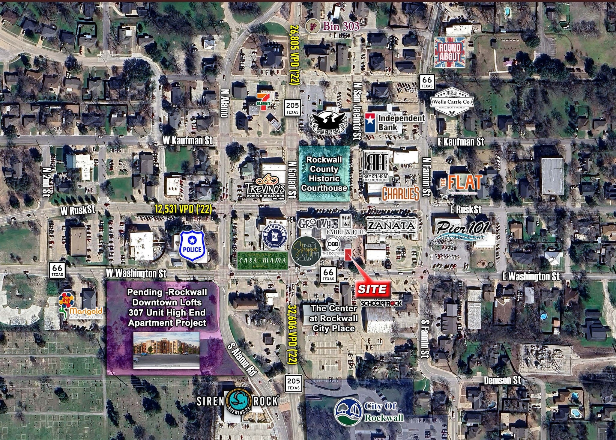 Downtown Rockwall building - Ridge Pointe Commercial Real Estate